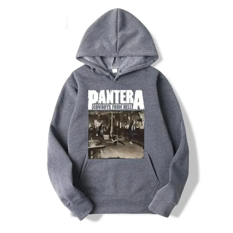 2026WinterNew Hoody PANTERA Band Pullovers COWBOYS FROM HELL Print Hoodies Men Women Vintage Fashion Hip Hop Oversized Swatsirts
