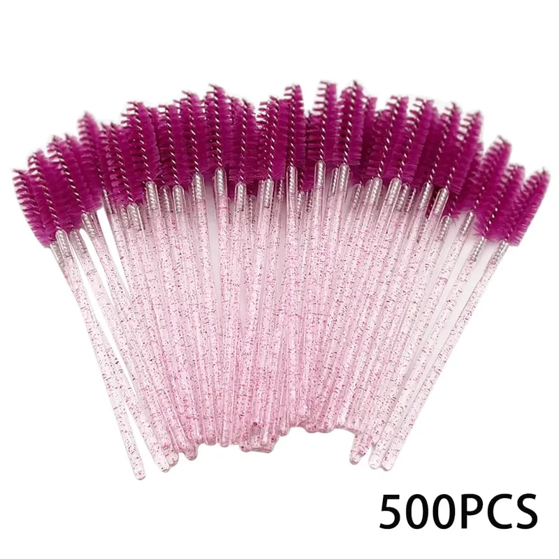 500/1000pcs Eyelash Brush Applicator Wholesale Lash Mascara Wands Brushes Para sa Eyelash Extension Eyebrow Spoolies Beauty Tools — image 13