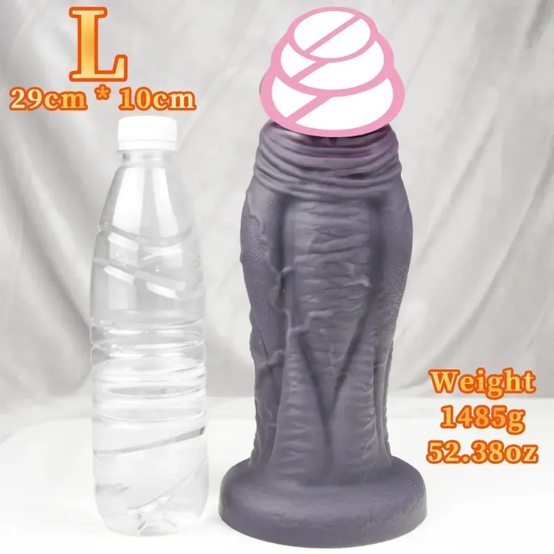 Big Soft Dildo Super Soft Silicone Large Penis with Suction Cup Flexible G-spot sex toys For Women men Lesbian — image 10
