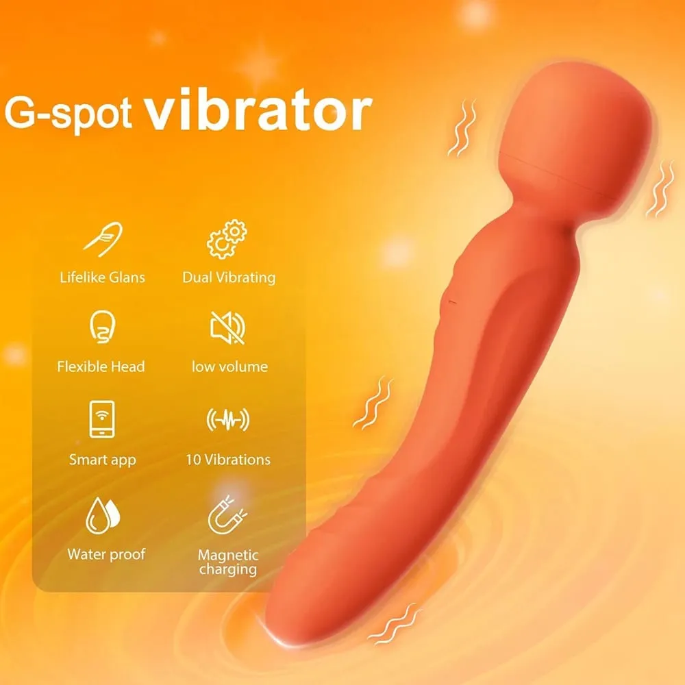 Vibrador varinha mágica av remoto sem fio, aplicativo inteligente, poderoso estimulador de clitóris e ponto g, brinquedo sexual feminino, recarregável por usb, à prova d'água para adultos — image 3