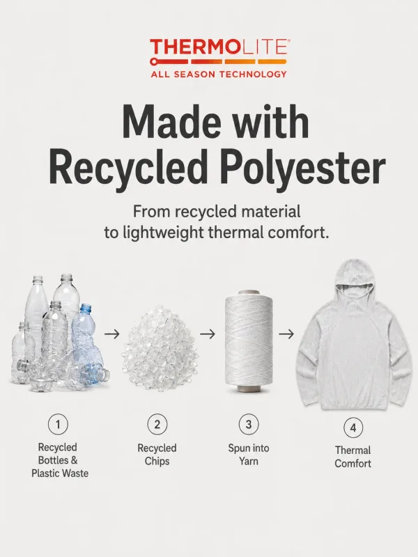 Всесезонная термотолстовка Thermolite® унисекс, легкий быстросохнущий пуловер, толстовка, дышащая зимняя спортивная одежда среднего слоя — image 19