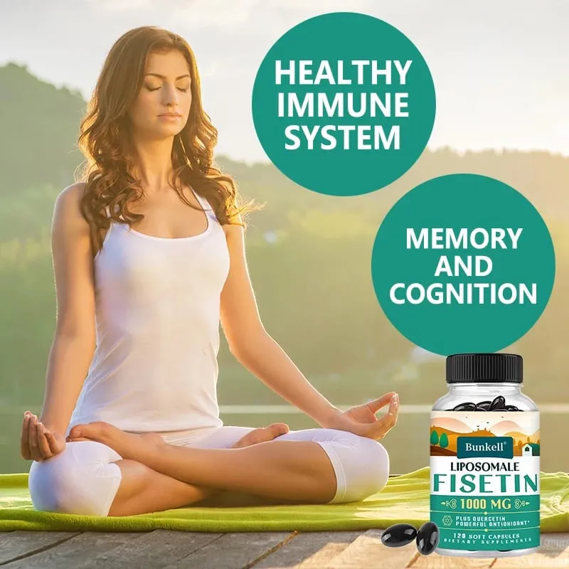 Liposomal Fisetin with Quercetin - High Potency 1000 Mg Combination Antioxidant Supplement for Optimal Health — image 2