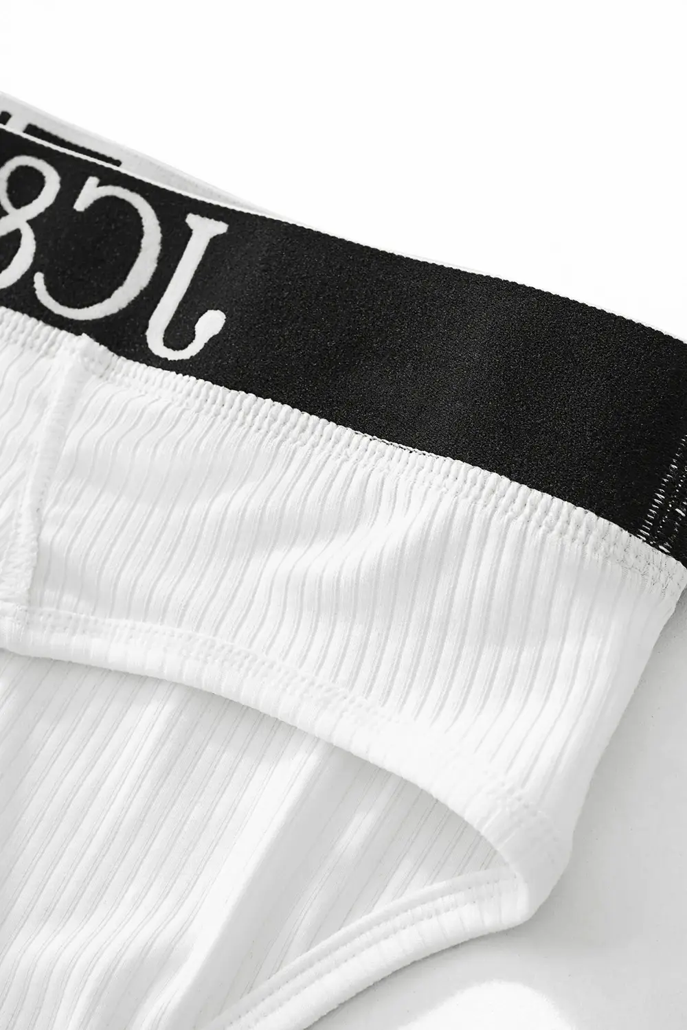 Slip intimo da uomo sexy dal design atletico dal taglio alto Mutande da uomo in cotone a costine Comfort sportivo Slip bikini da uomo Slip tanga — image 29