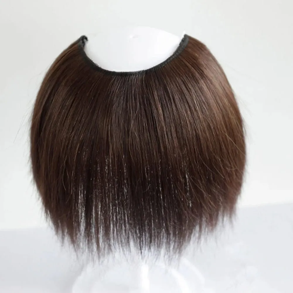 20cm/30cm Invisible Straight U-Shape Part Wig Pad Hairpiece for Women One Piece Clip-in Hair Extension Increased Hair Volume Wig — image 9