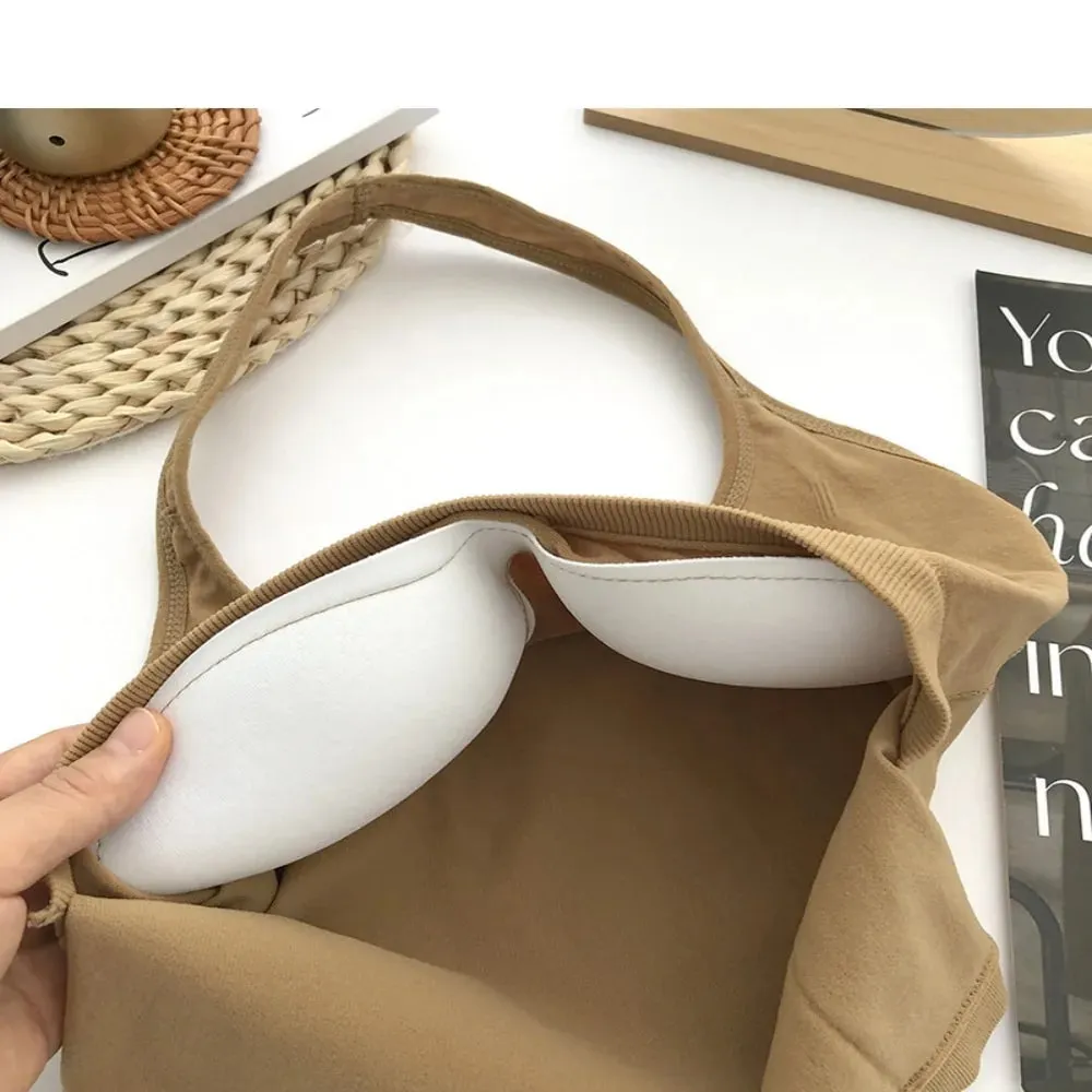 Yeni Poliamid Halter Tank Top Asılı Boyun Yelek Kolsuz Üst Askı Kolsuz Kolsuz Halter Üst Kadın — image 5
