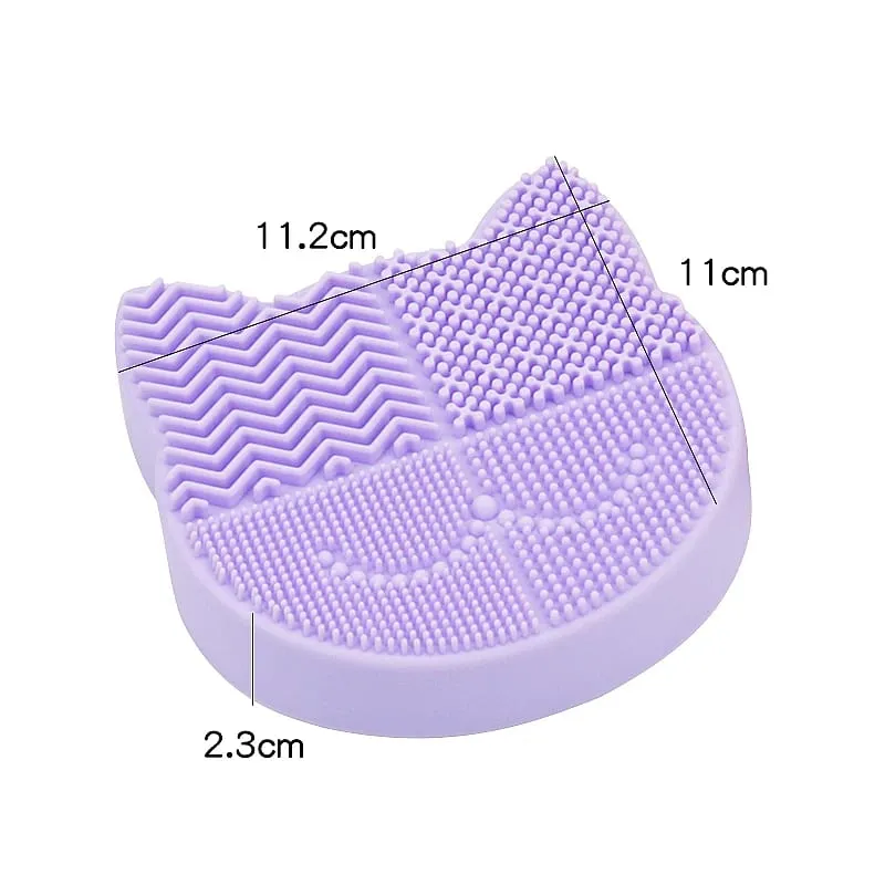 Silicone Makeup Brush Cleaning Storage Box Make Up Washing Board Cleaner Carpet Cosmetic Brushes Tools — image 4