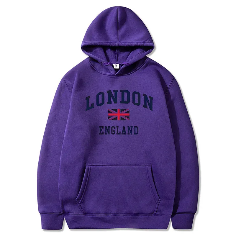 London England Hoodie Men's Hooded Sweatshirts Winter Autumn Fleece Outdoor Sports Casual Pullover men womens Hoodies Clothing — image 5