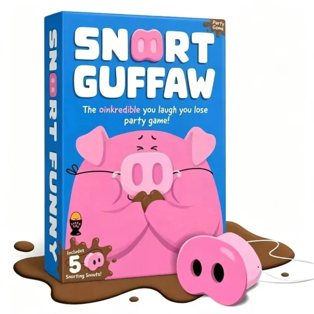 The New SNORT GUFFAW Party Game Smiling Means You Lose. — image 2