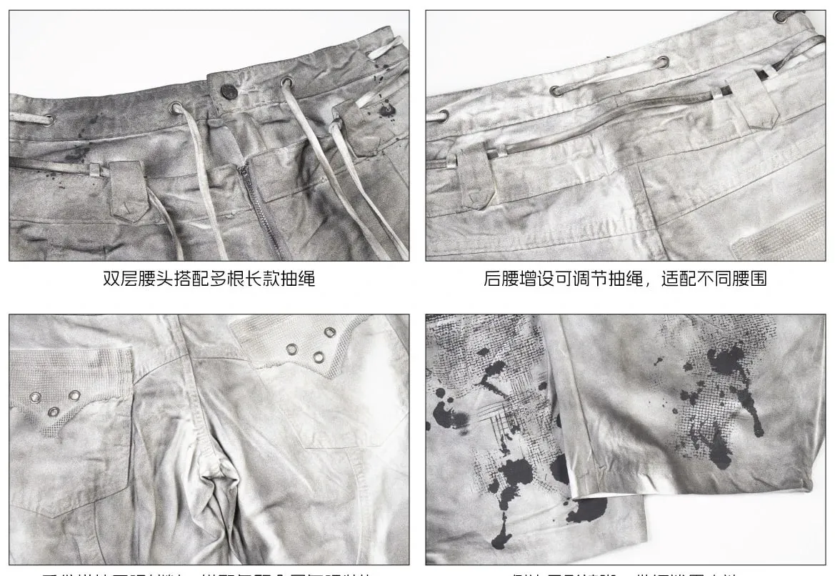 2026 New Stylish Original Streetwear Wornout Vintage Style Tie-dyed Baggy Wide Leg Jeans Men Handsome Denim Pants JY8691 — image 6