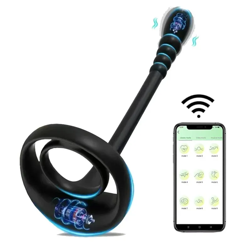 Remote Cock Ring for Men Anal Butt Plug Stimulator APP Control Prostate Penis Massager Masturbator Adult Sex Toys for Gay 18+ — image 6