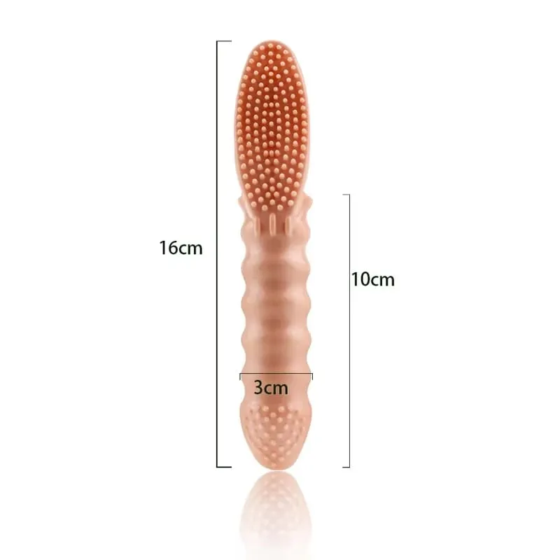 Párok Clitoral Vagina Finger G Spot Vibrátor Stimulátor Masszírozó Ujj Ujj Felnőtt játékok Erotikus szexjátékok nőknek Férfiak — image 6