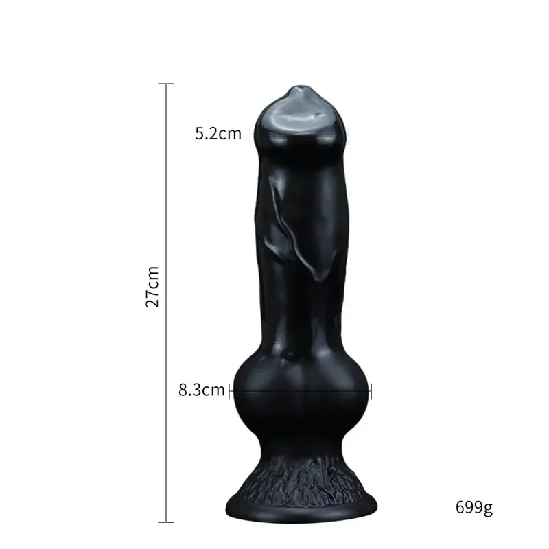 Realistic Huge Dog Dildo Anal Plug With Suction Cup Silicone Big Butt Plug Prostate Massager Adult Sex Toys for Men Women — image 11