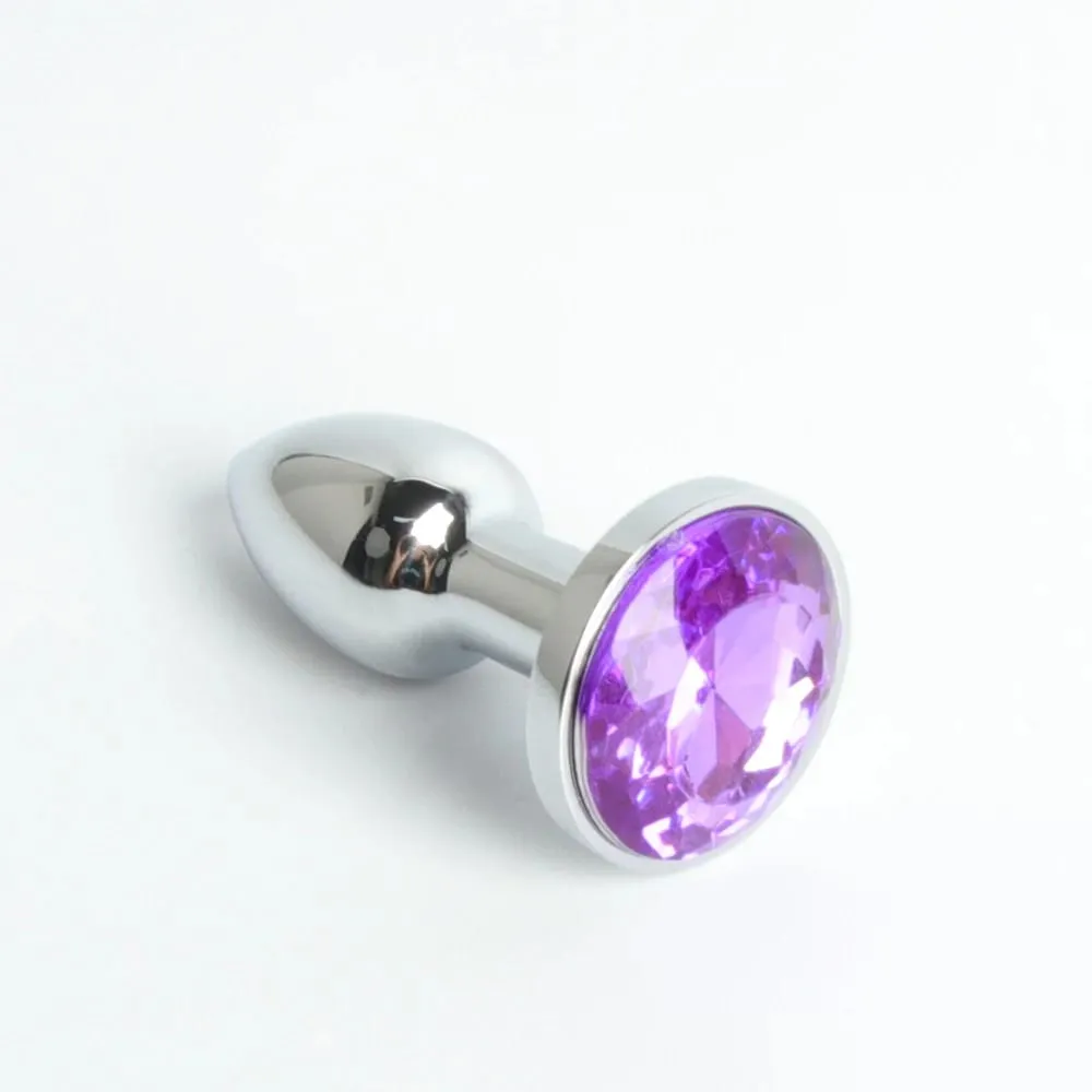 Mini Metall Anal Plug XXS Kleine Anal Dilatator Für Erwachsene Männer Frauen Butt Plug Mit Runde Kristall Weibliche Masturbation Anus sex Spielzeug