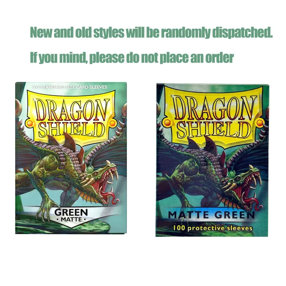 100 개/상자 66x91mm MTG/PKM/YGO/TCG 보드 게임 카드 슬리브 용 표준 크기 Demark Dragon Shield 무광택 카드 슬리브 — image 6