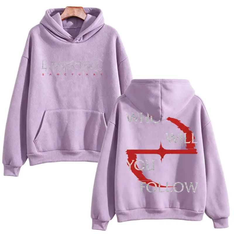 Evanescence Who Will You Follow Hoodie Unisex Gothic Rock Band Sweatshirts Long Sleeve Fans Concert Streetwear Unisex Loose Tops — image 6