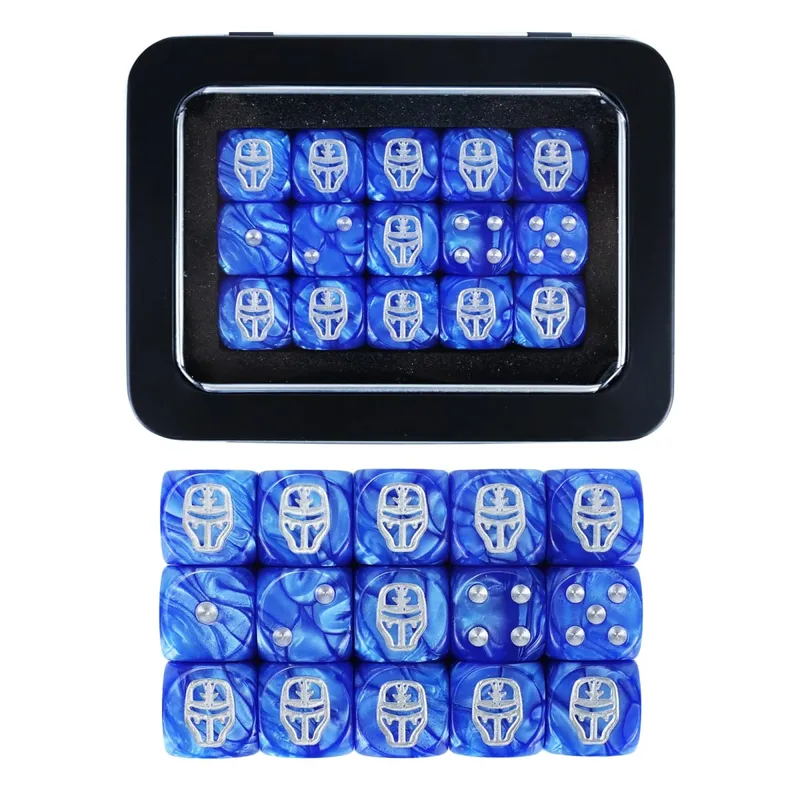 15PCS 16mm/0,63inch D6 Wargaming sada kostek pro stolní miniatury hry Sledování poškození armádní frakce žetony kostek — image 19
