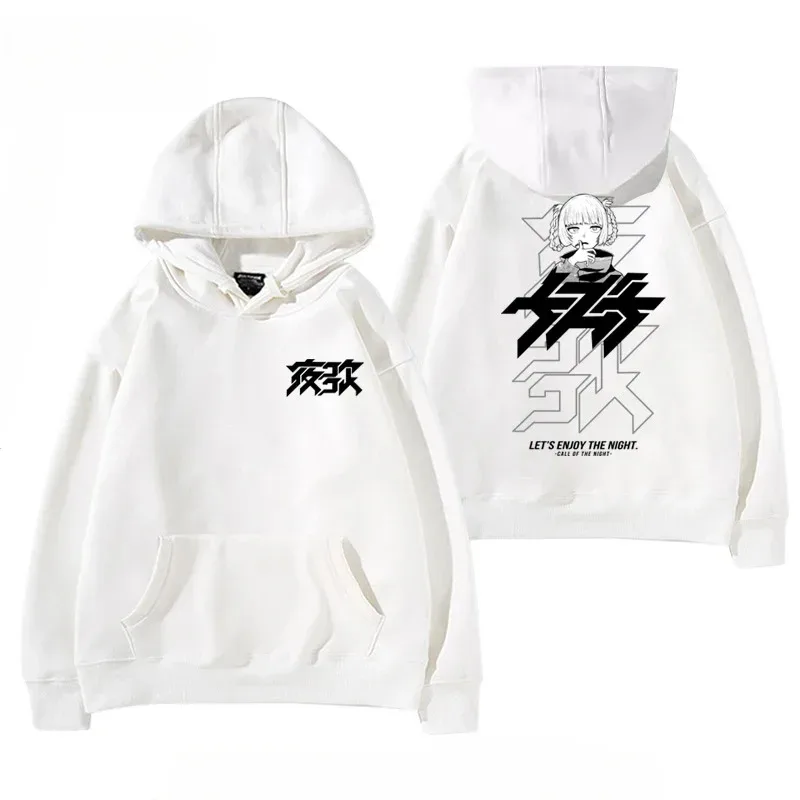 Y2K Anime CALL OF THE NIGHT Nazuna Nanakusa Grappige Hoodie Hip Hop Grafische Sweatshirts Poleron Hombre Streetwear Harajuku Tracksui