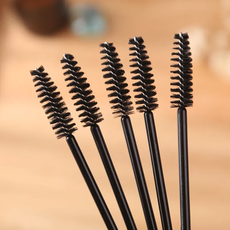 50 ks pro roubování prodlužování řas Ženy štětec na make-up Nástroje Jednorázové nylonové řasenky hůlka aplikátor štětce na řasy
