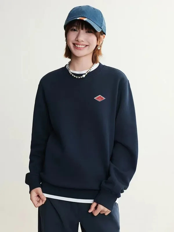 Autumn Winter High Quality O-Neck Sweatshirts Cotton Embroidery logo Casual Hoodies Men Long Sleeve Women Tracksuit Tops — image 3