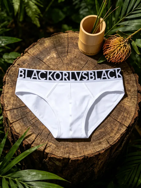 Fashion Mens Briefs Contrast Wide Waistband Elastic Binding Edge 3D Pouch Skin Touch Comfortable Body Fit Mens Base Underwear — image 5