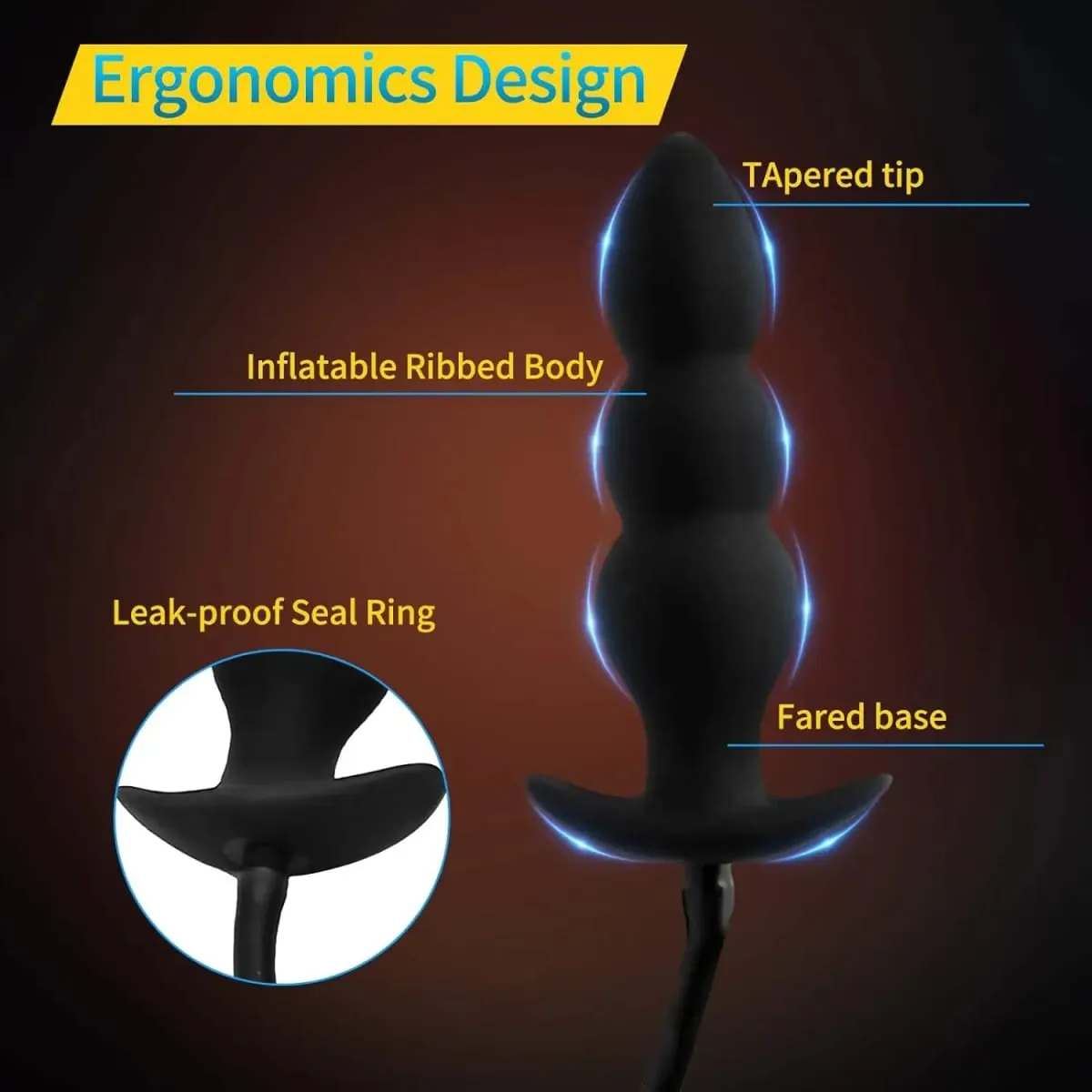 Expansor anal expandir inflável anal plug oversized enema treinamento butt plug dilatador bunda brinquedo sexual de próstata para homens — image 3