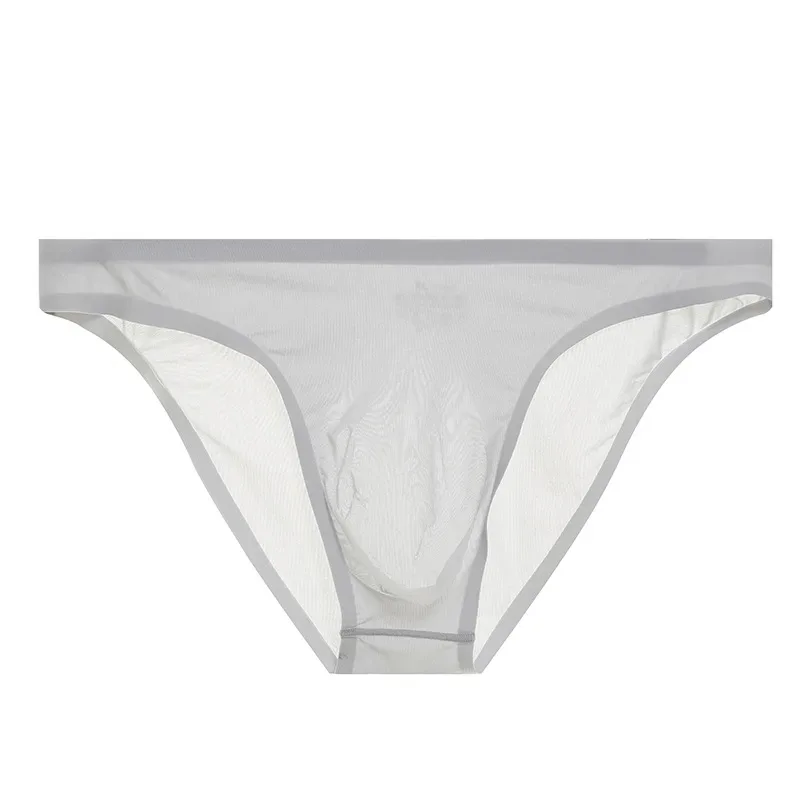 Mens Ice Silk Seamless Ultra-Thin Underwear Transparent Quick Dry Sexy Pouch Briefs Male Seamless Breathable Panties Underpants — image 32