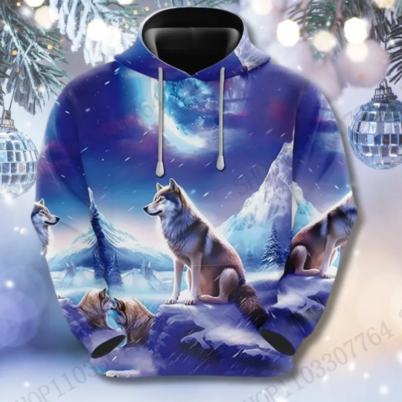 Fire Wolf 3d Print Hoodie Men Women Fashion Y2k Graphic Hoodie Tracksuit Animal Hoodie Sweatshirt Autumn Winter Clothes Y2k Coat — image 7