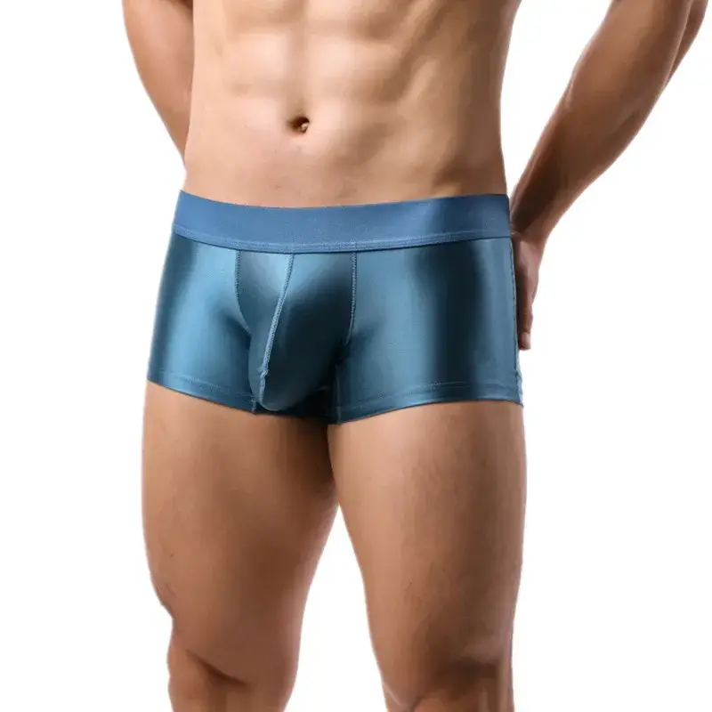 Nam Quần Lót Quần Lót Boxer Người Chắc Chắn Slim Nylon Quần Lót Cueca Giữa Eo JJ Túi Quần Lót Nam Võ Sĩ Ropa Plus Kích Thước M-XXL — image 10