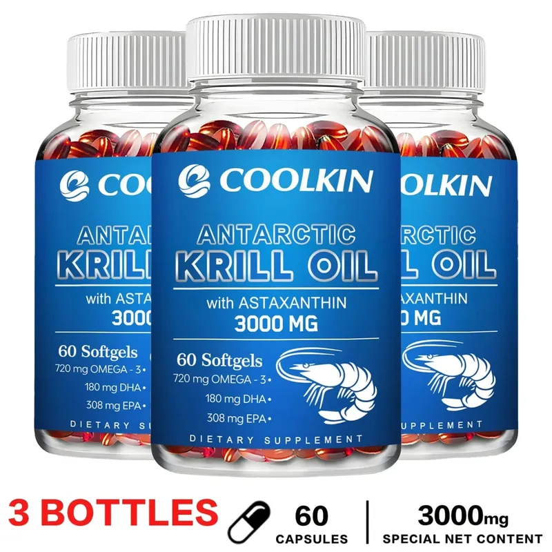 Antarctic Krill Oil 3000มก. - พร้อม Omega-3 EPA DHA Astaxanthin และ Phospholipids - ผลิตภัณฑ์เสริมอาหารอย่างยั่งยืน — image 10