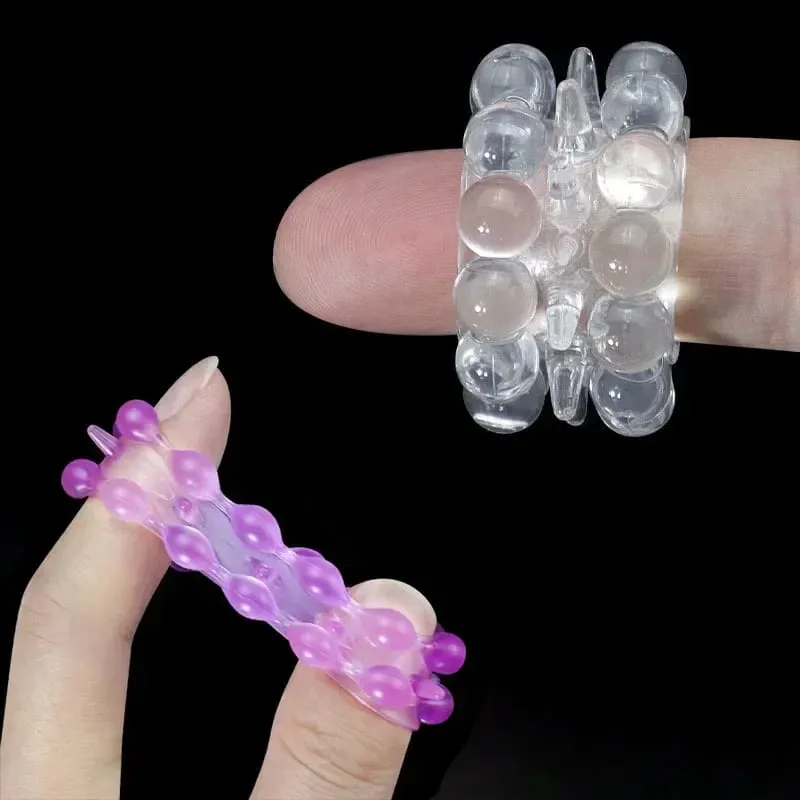 3pcs Stretchy Stay Hard Beaded Cock Ring Delay Ejaculation Trainer Scrotal Binding Ball Stretcher Silicone Cockring Men Sex Toys — image 3