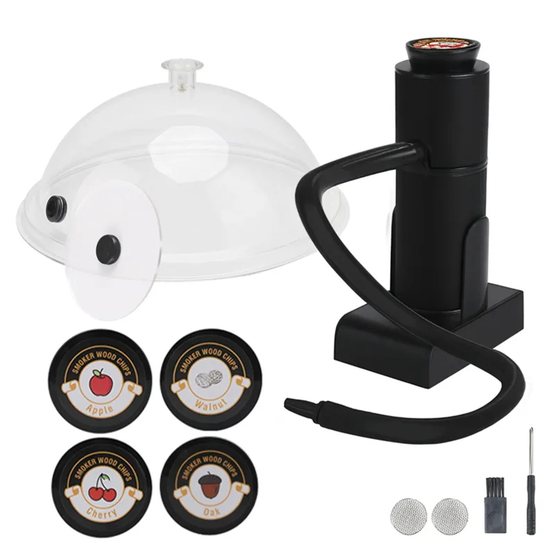 Smoking Gun Smoke Infuser Portable Cold Smoke Generator Molecular Cuisine Food Meat Smoker Cooking Tool for BBQ Grill Barbecue