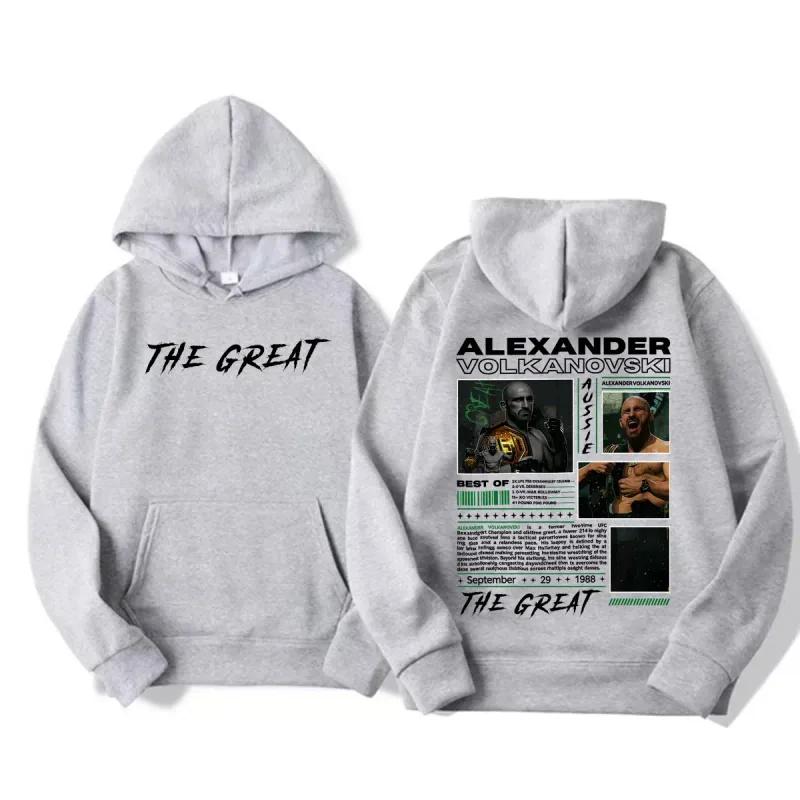 Alexander Volkanovski The Great Vintage Graphic Hoodies Men's Fashion Violence Aesthetic Sweatshirt Fleece Long Sleeve Pullovers — image 5