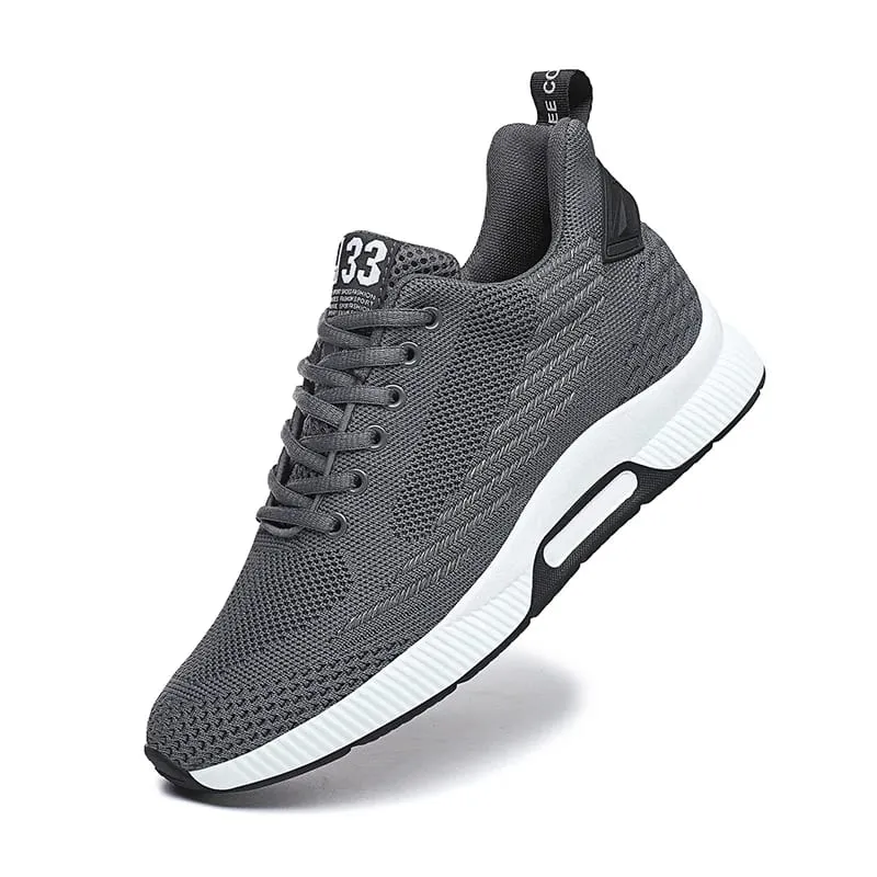Sneakers Herre Højdeøge indlægssåler 6 cm Elevator Sko Chunky Højere Heel Lift Plus Størrelse 37-46 — image 9