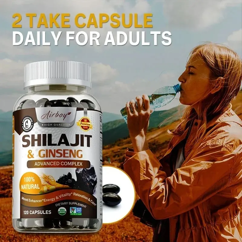Shilajit und Ginseng – Energie- und Vitalitätsunterstützung, Verbesserung der geistigen Klarheit, Immununterstützung, Steigerung des Ausdauermuskelwachstums — image 4