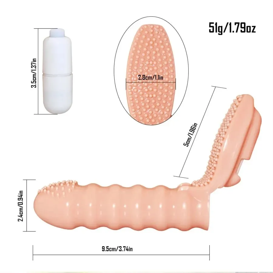 Párok Clitoral Vagina Finger G Spot Vibrátor Stimulátor Masszírozó Ujj Ujj Felnőtt játékok Erotikus szexjátékok nőknek Férfiak — image 5