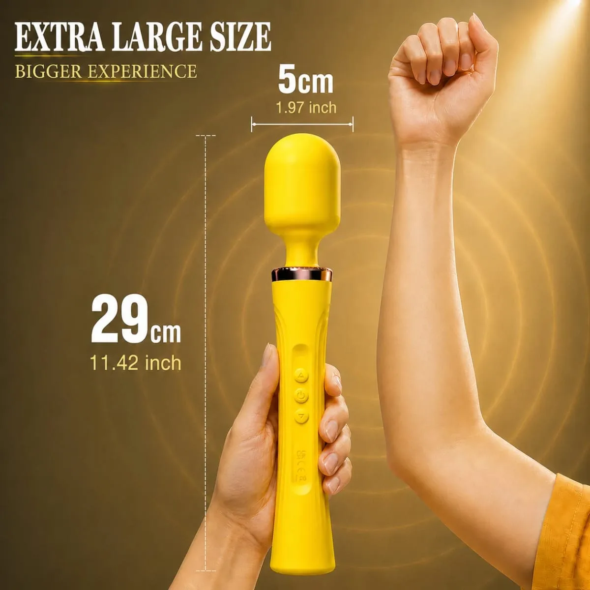 29cm 대형 AV 완드 진동기 여성을위한 슈퍼 강력한 충전식 실리콘 성인 섹스 토이 강력한 진동 개인 마사지