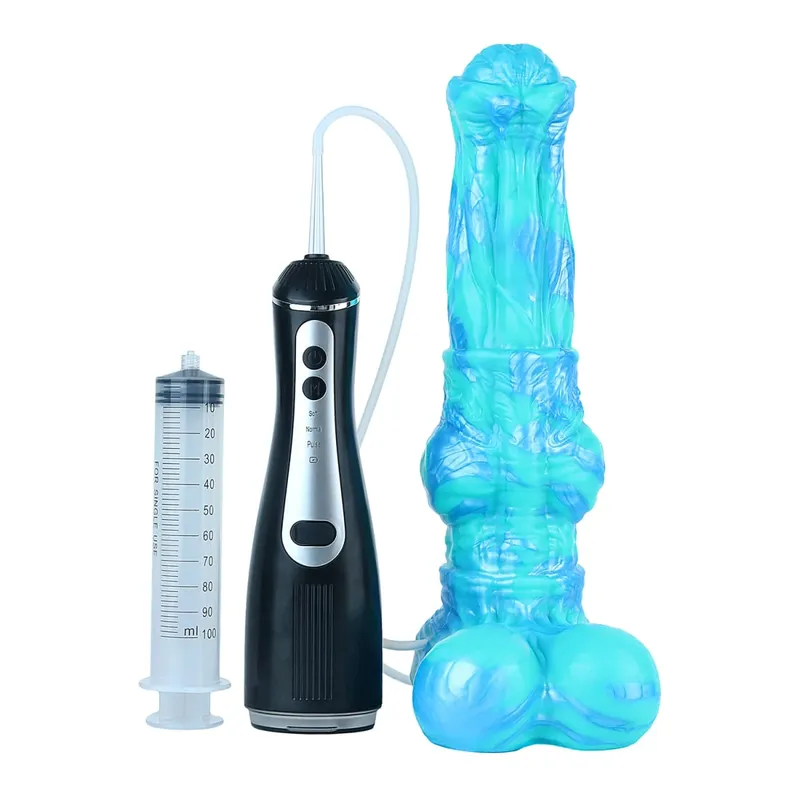 Silicone Electric Squirting Fantasy Dildos with Suction Cup Prostate Massager Ejaculating Penis Sex Toys For Women Men