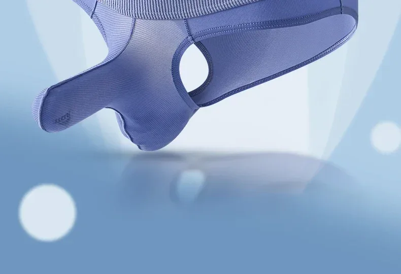 Cuecas masculinas de seda gelo verão transparente sem costura de secagem rápida homem respirável calcinha ultra-fina — image 9