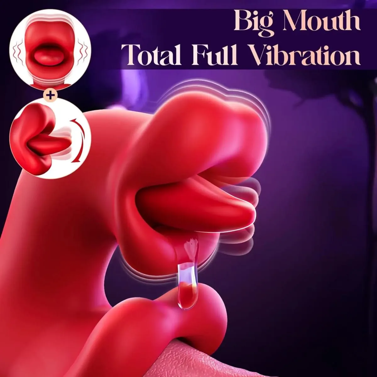 3 in 1 Tongue Licking Dildo Vibrator for Women Flapping Rotating Clitoris Stimulator G Spot Massage Female Masturbator Sex Toy — image 3