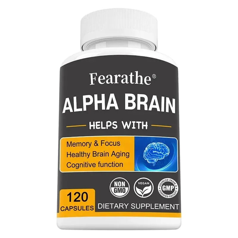 Alpha Brain Nootropics 男性と女性向けの脳サプリメント - ビタミン B6 フォーカス カプセルで記憶力と精神的明晰性と認知力を向上 — image 9