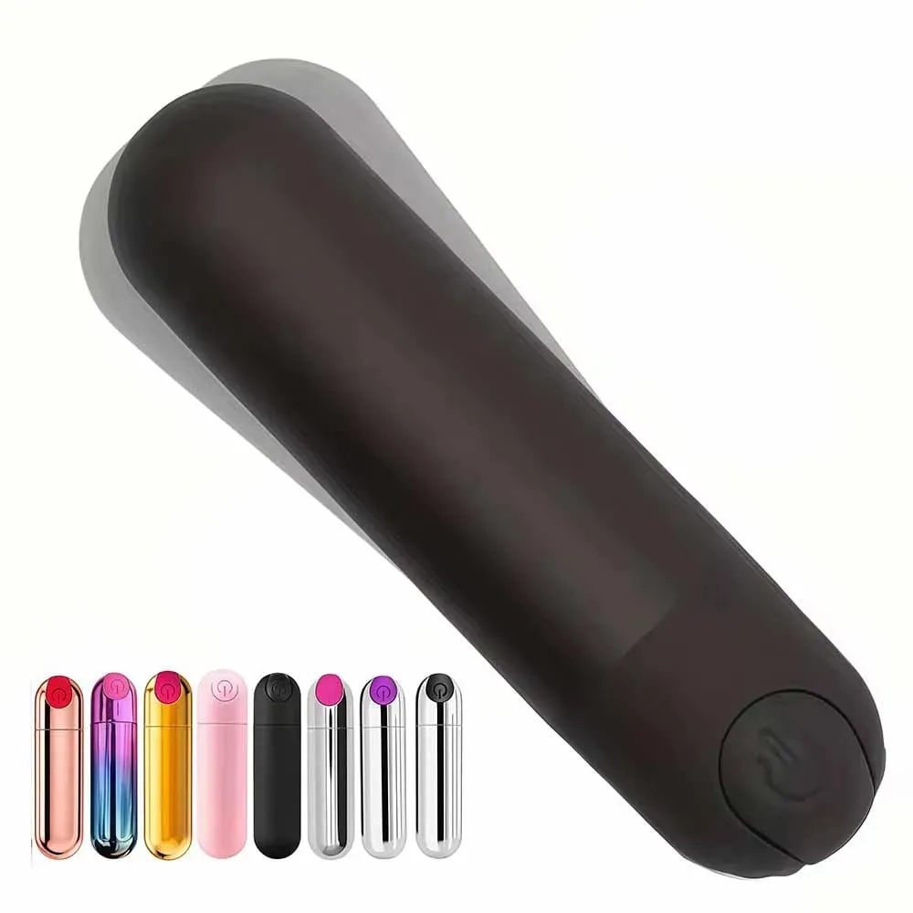 Carga usb 10 velocidades mini vibrador bala recarregável sem fio vibratório anal plug clitoriano estimulador brinquedos sexuais adultos para mulher — image 1