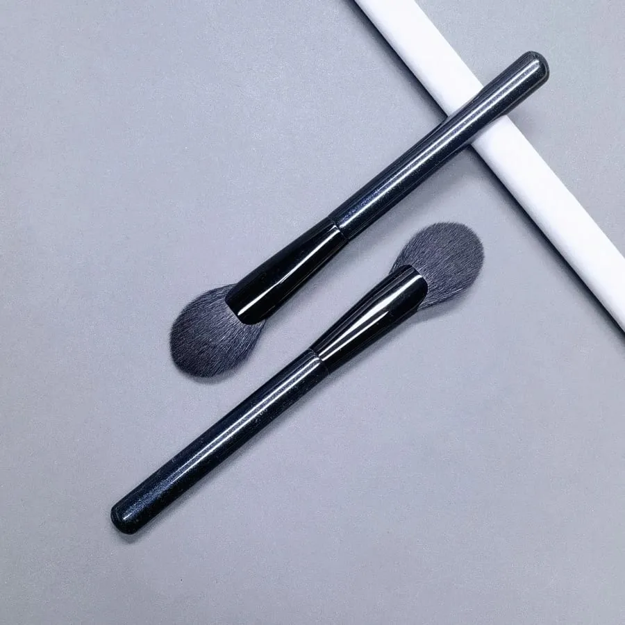 Vějířový štětec na make-up Zvýrazňovač obličeje Shadow Kozí chlupy Blush Pudr štětce na make-up Pro Základní kosmetické nástroje — image 6