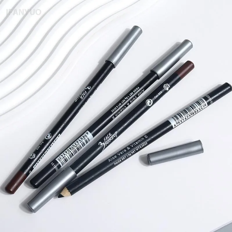 1/12Pc Waterproof Black Brown Eyeliner Pencils-Smudge-Proof Long-lasting Beginner-Friendly Smooth High Pigmented Punk Eye Makeup — image 7