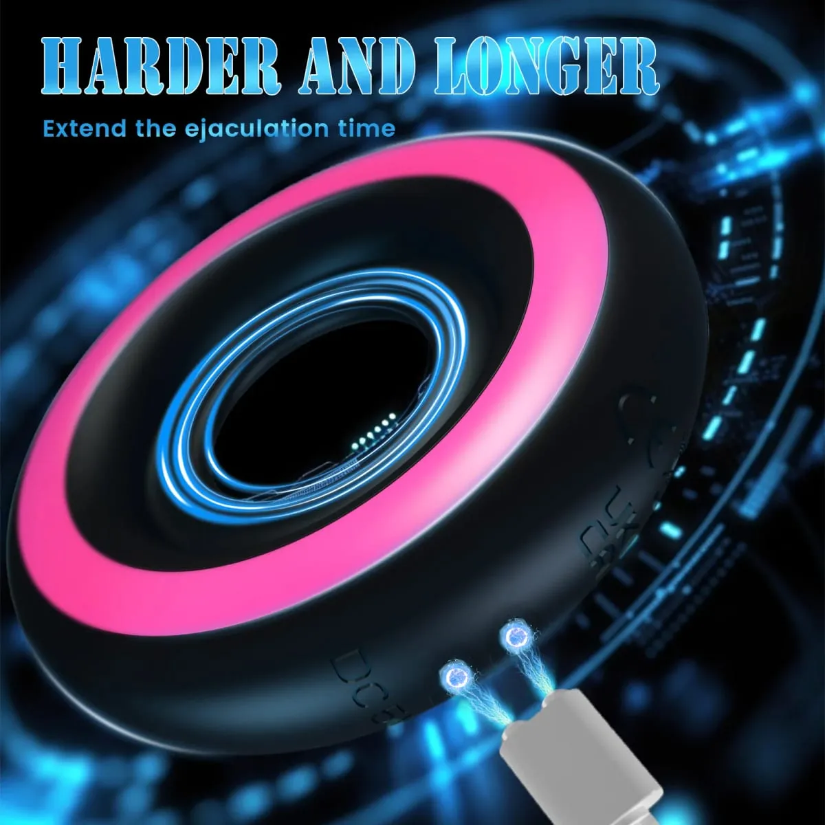 Penis Ring Cock Ring Erection Enhancing Vibrating Penis Ring Chastity Cage Stimulator Naantala ang Ejaculation Pang-adultong Sex Toys para sa Mga Lalaki — image 4