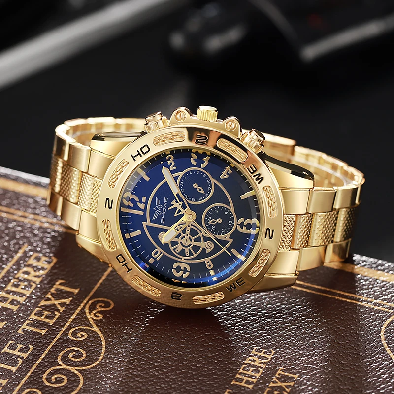 2024 New Arrival High Quality Men Quartz Watch Fashion Casual Big Dial Men's Analog Wristwatch — image 6