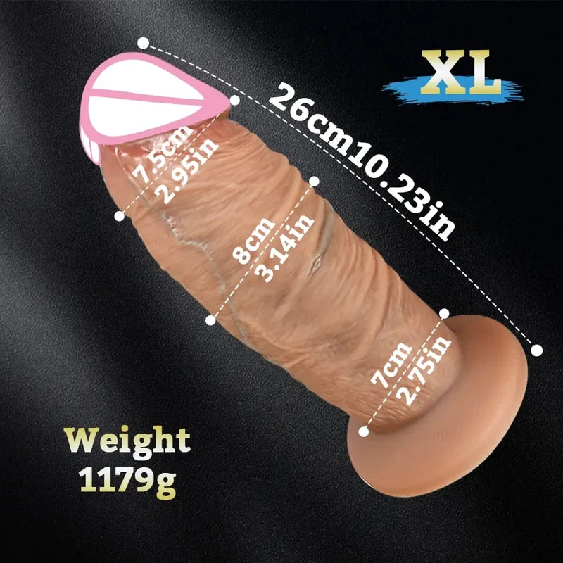 Dlouhý penis Velký péro Super realistická Silná dilda Silikonové Anální Dildo Vaginální expandér Sexuální hračka pro dospělé Žena Masturbace anální kolík