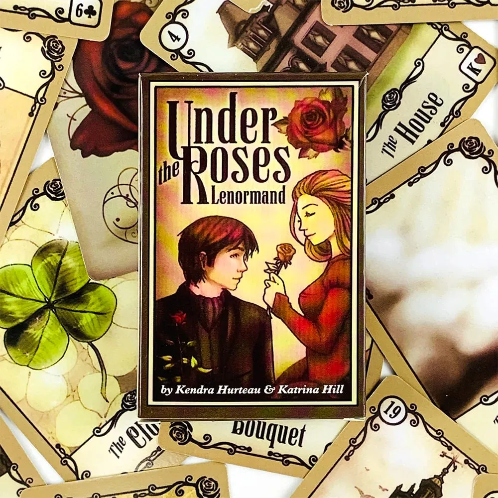 Under The Roses Lenormand Cards 39 Cards Vintage Love Story Divination Deck Romantic Relationship Cards Game for Soul Reading — image 3