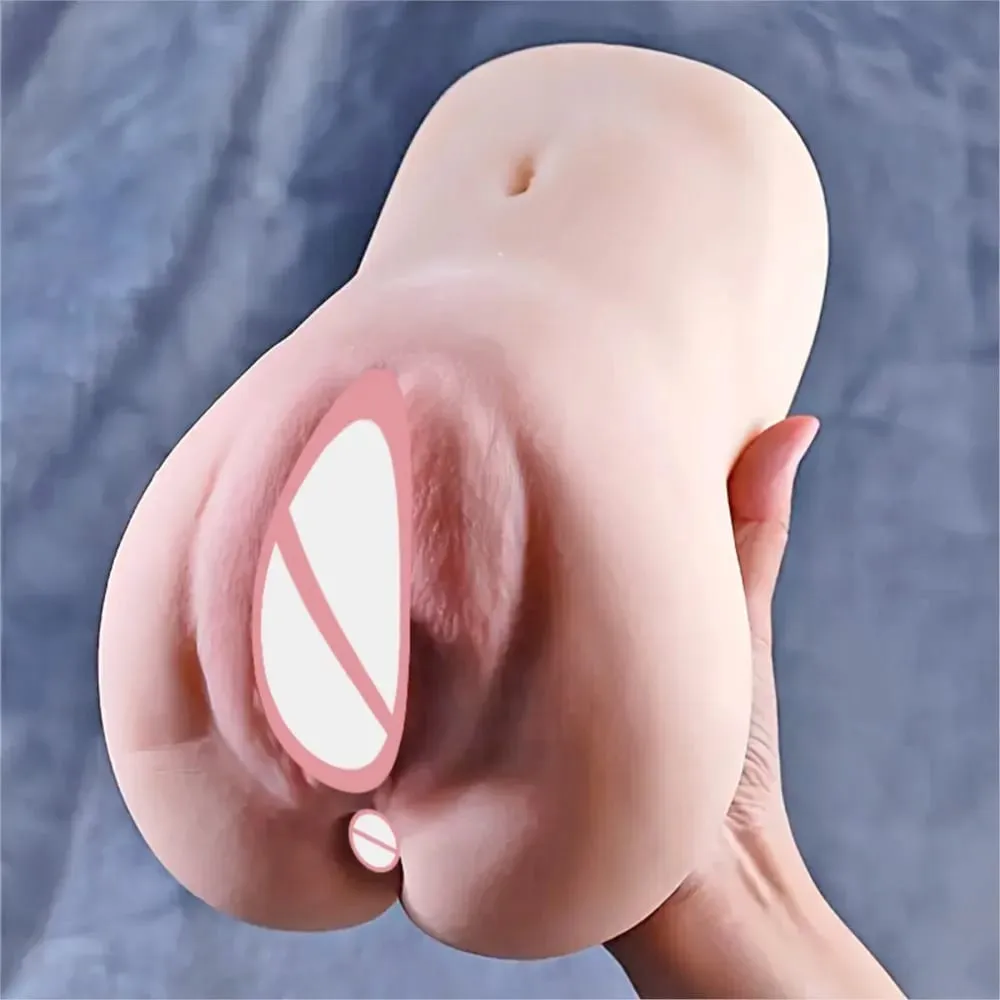 Realistic Pocket Pussy Male Masturbator Artificial Vagina Soft Silicone Stroker Sleeve Textured Adult Sex Toy for Men's Pleasure