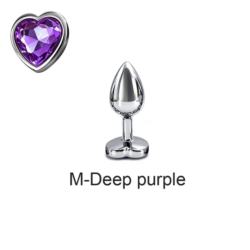 5 Sizes Metal Anal Plug Set with Heart Base Smooth Prostate Massage Butt Plug Sex Toys for Men Women Couples — image 19
