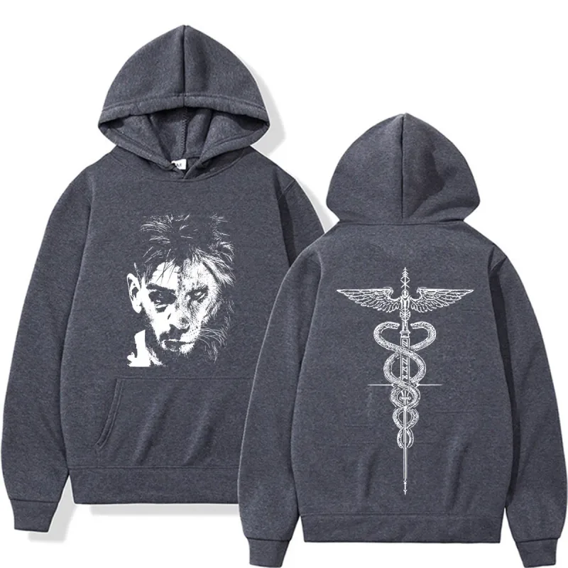 El Matador Ilia Topuria Tattoo Graphic Hoodies Men Women Harajuku Classic Gothic Sweatshirt Casual High Quality Oversized Hoodie